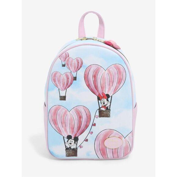 - Her universe Universe Mickey and Minnie Mouse heart balloon backpack an… - Picture 2 of 8